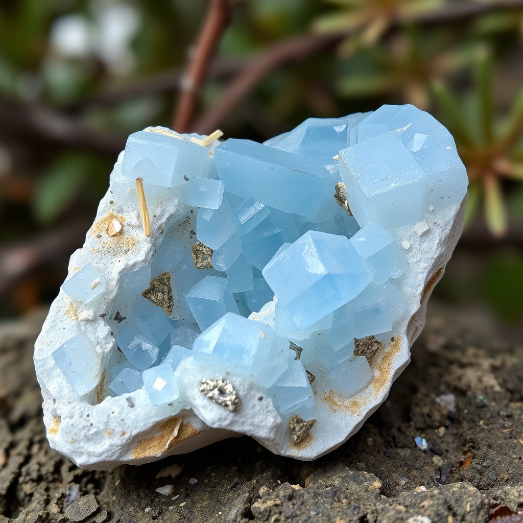 Blue Quartz Crystal