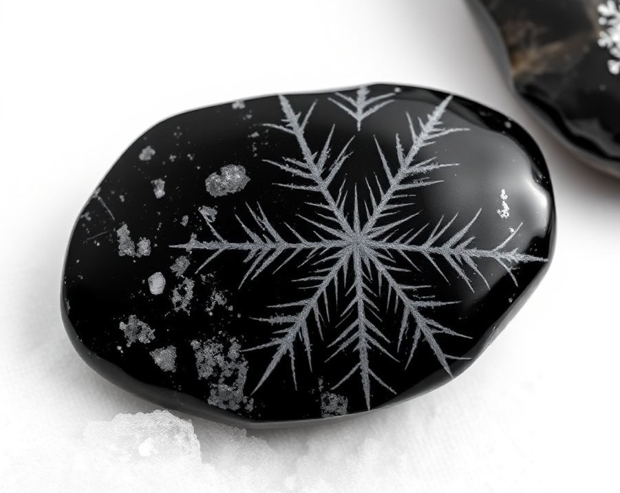 snowflake obsidian crystal